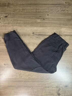 EVEREVE Womens Small Black 100% Tencel Pull On Utility Pants Made USA